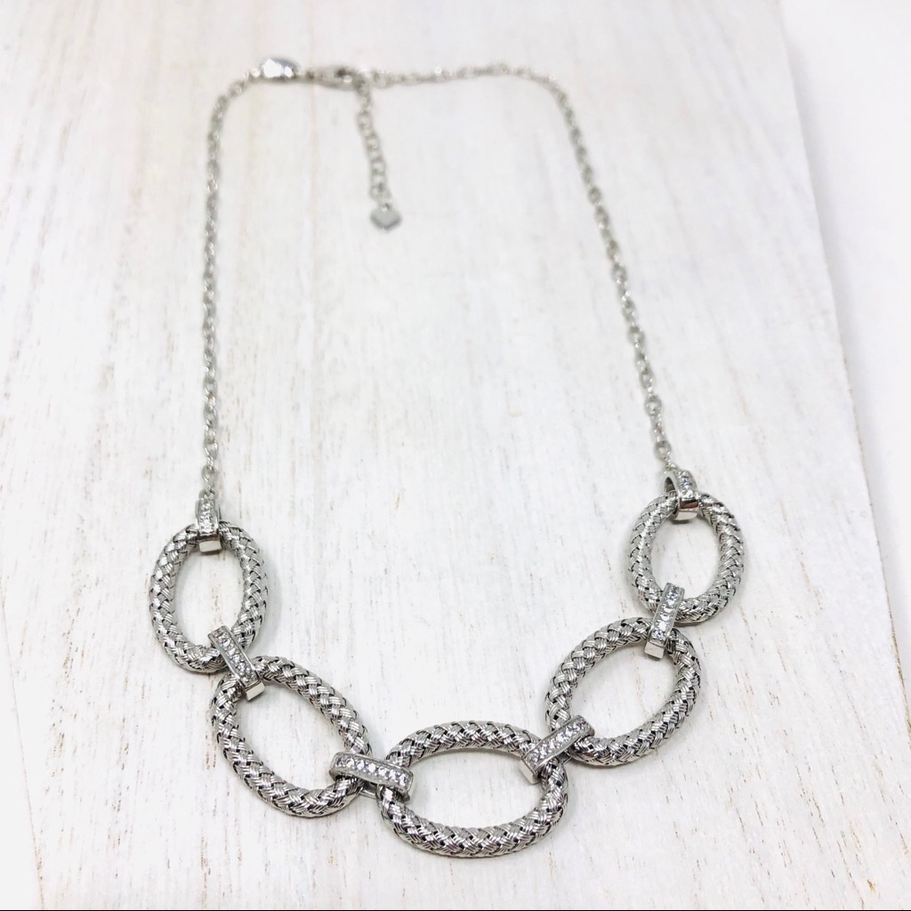 Charles Garnier Sterling Silver Necklace Made In Peru Nwot 375$